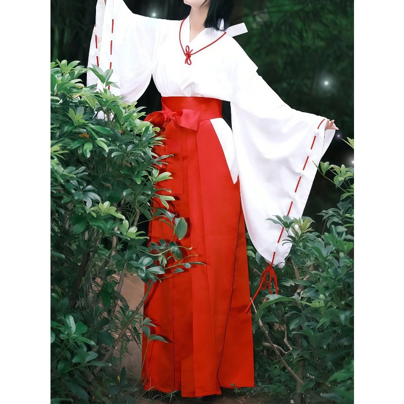 Men'S Kimono Accessories - Anime Kikyo Inuyasha Strój Cosplay Czerwone