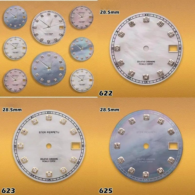 Men'S Accessories Types - Tarcza z perłowymi i diamentowymi elementami,