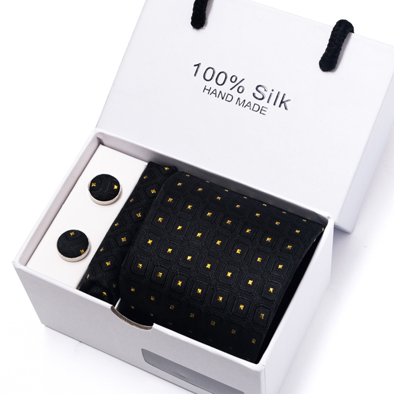 Nowe męskie kwiatowe kropki wi – Neck Tie Set Box recenzja i cena