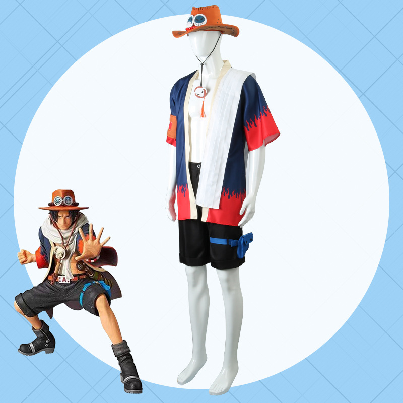 Anime Portgas D Ace przebranie – Men'S Kimono Accessories recenzja i cena