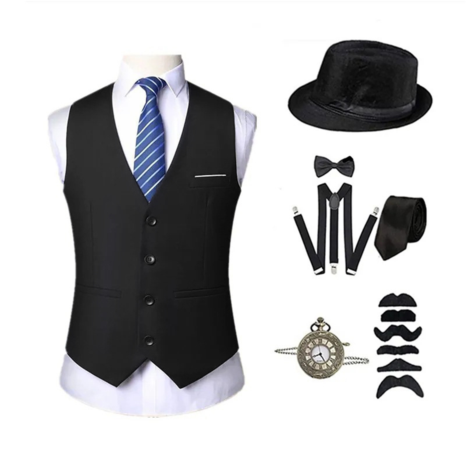 AwwwCos Męski Kostium Retro z  – Men'S Accessories In The 1920S recenzja i cena
