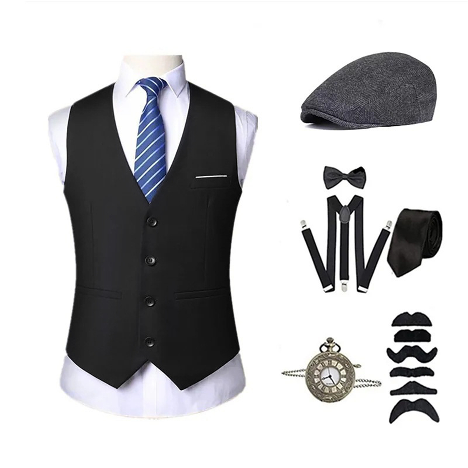AwwwCos Męski Kostium Retro z  – Men'S Accessories In The 1920S recenzja i cena