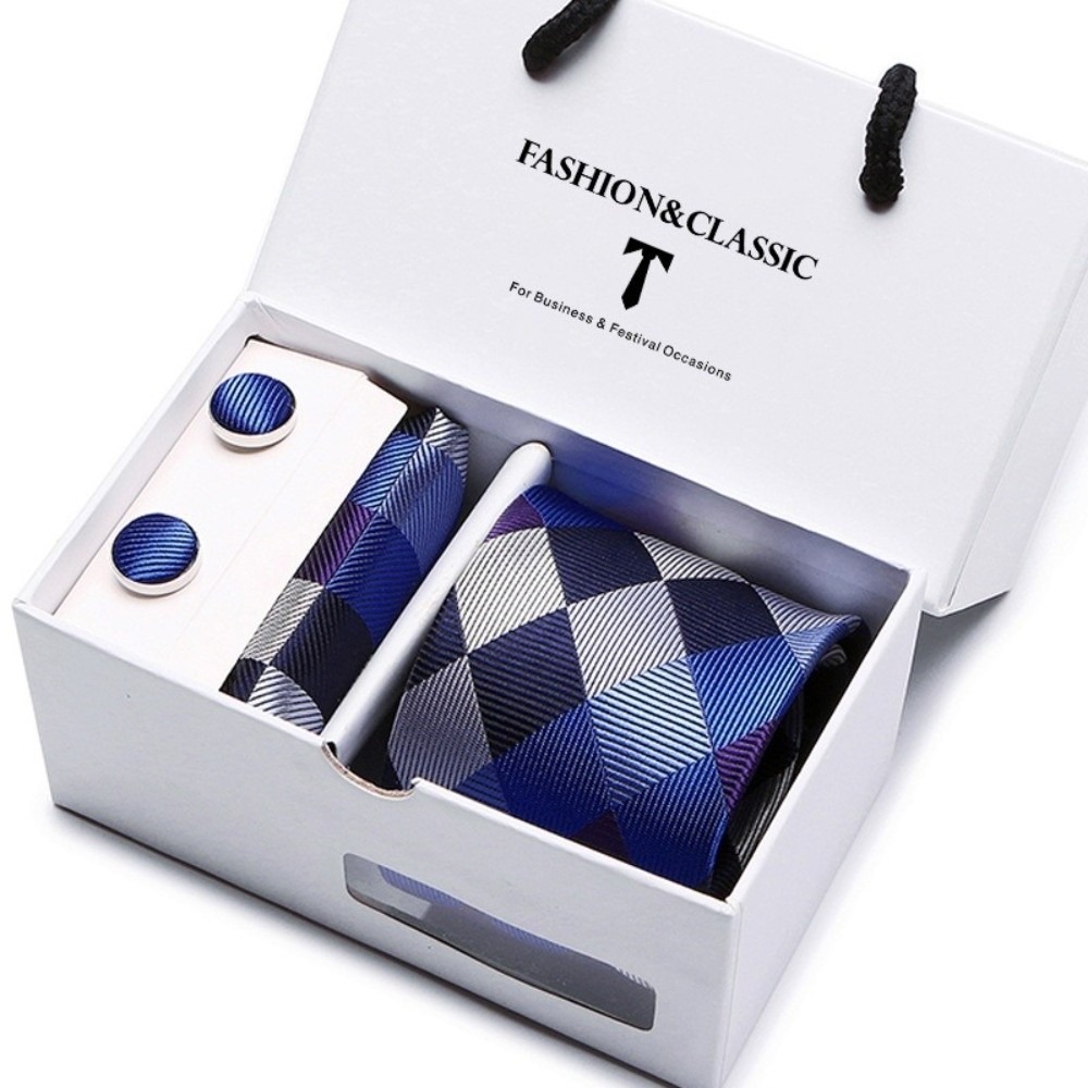 Luksusowa, elegancka krawatka  – Neck Tie Set Box recenzja i cena